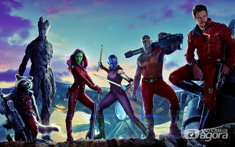 Os melhores heróis do universo com os “Guardiões da Galáxia vol. 1” - Crédito: Divulgação/Marvel Studios