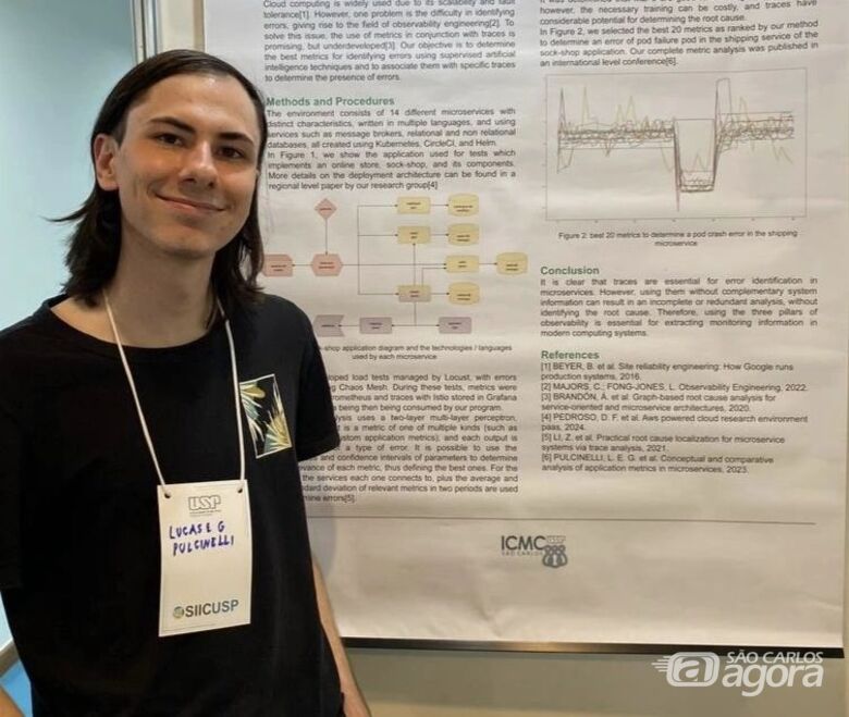 “O processo da pesquisa foi muito bom para meu aprendizado e desenvolvimento profissional”, relata Lucas Pulcinelli. (crédito da imagem: arquivo pessoal) - 