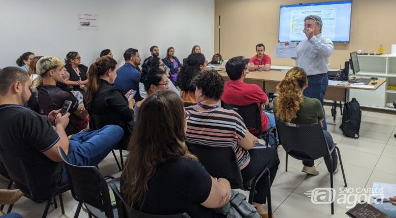 Funcionários do HU durante a capacitação. Foto: Divulgação - 