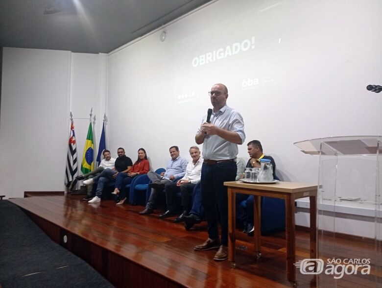 O prefeito Netto Donato durante o anúncio do novo investimento: 160 empregos diretos e 140 indiretos até janeiro de 26 - Crédito: divulgação