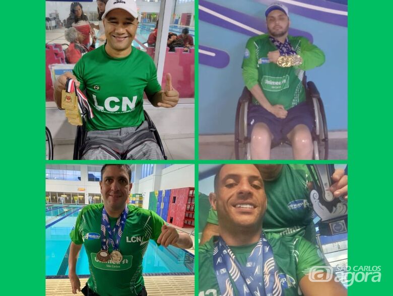 Quarteto fantástico de São Carlos promete fazer bonito no torneio nacional de natação ACD - Crédito: Divulgação