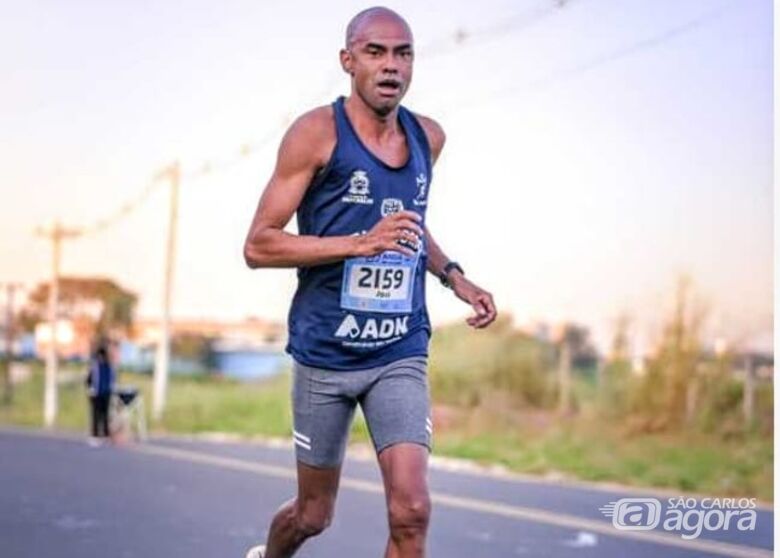 Márcio durante a prova: atleta buscou a superação - Crédito: Divulgação