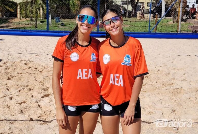 Dupla são-carlense brilhou e garantiu presença na final estadual - Crédito: Divulgação