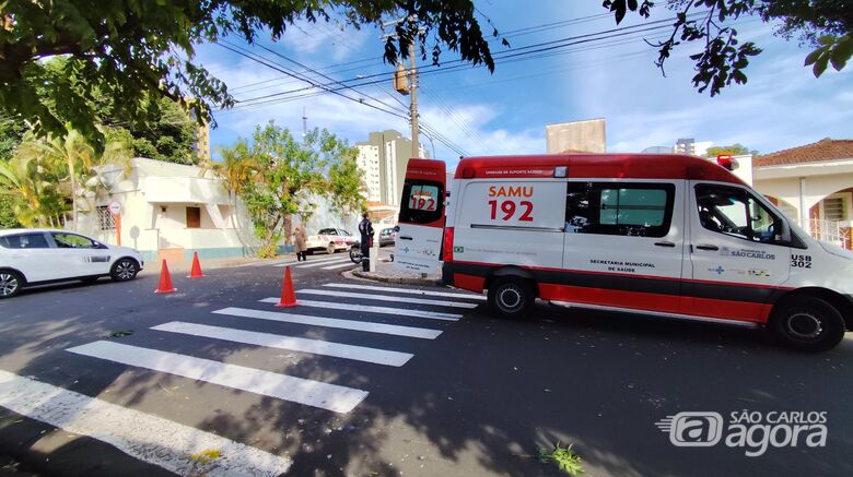 Motociclista sofre trauma após acidente no Centro - Crédito: Maycon Maximino