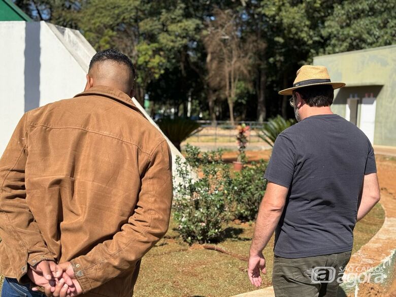 Local está recebendo um projeto paisagístico, com o plantio de diversas espécies ornamentais e vegetação - Crédito: Divulgação