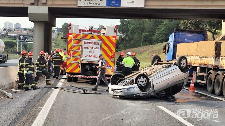 Local do acidente - Crédito: Maycon Maximino