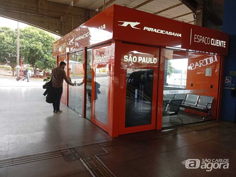 O Espaço do Cliente: Sala VIP foi criada para ampliar o conforto dos usuários do transporte rodoviário e atender principalmente os universitários - Crédito: Marco Rogério 