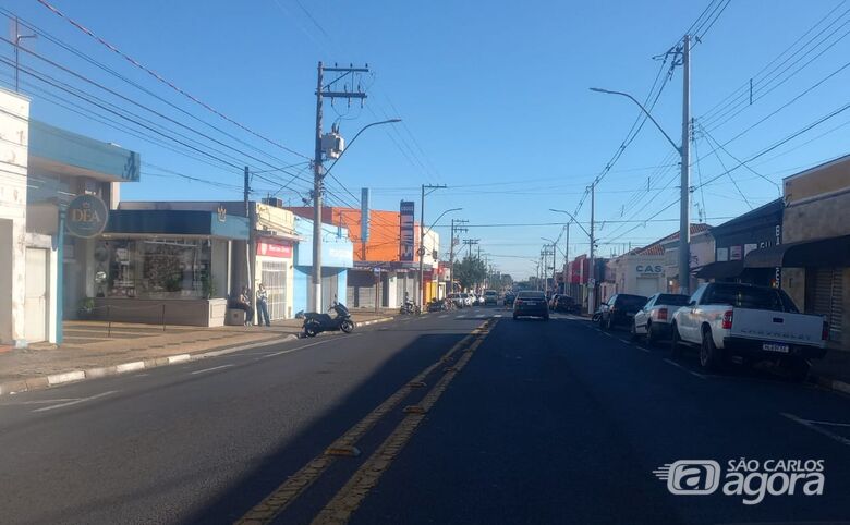 Avenida São Carlos em Ibaté - Crédito: divulgação
