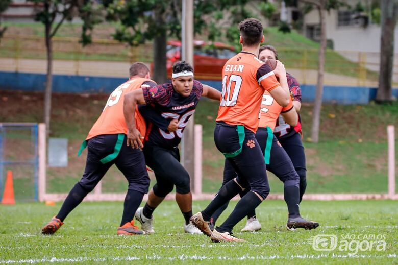 Equipe de flag football dos São Carlos Bulldogs joga em casa neste domingo - Crédito: divulgação