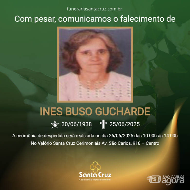 Grupo Santa Cruz informa nota de falecimento -