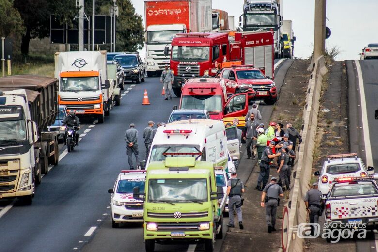 Local do acidente  - Crédito: Lourival Izaque 