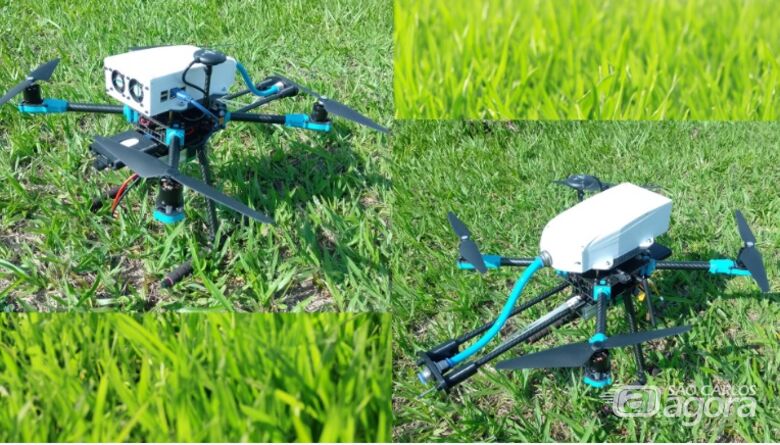 Para validar o uso dos drones na coleta de dados de GEE, foram feitos testes no entorno do campus da USP, em São Carlos (fotos: Antonio Daud) -