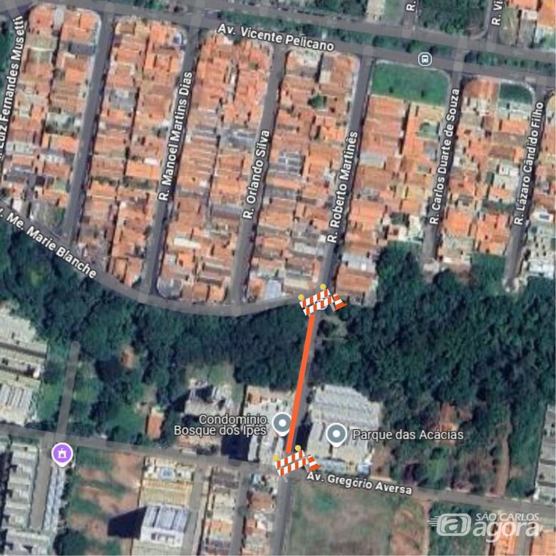 Rua Roberto Martinês no Jardim Dona Francisca será interditada para obras de saneamento -