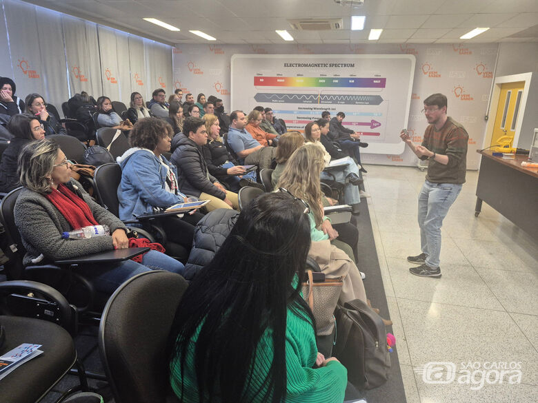 "Programa Vem Saber" (IFSC/USP) recebe a visita de quarenta professores da região de José Bonifácio -