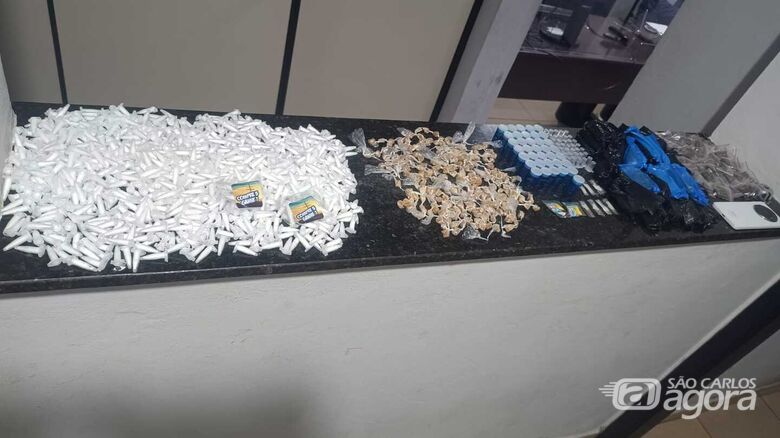 Droga apreendida - Crédito: Lourival Izaque 