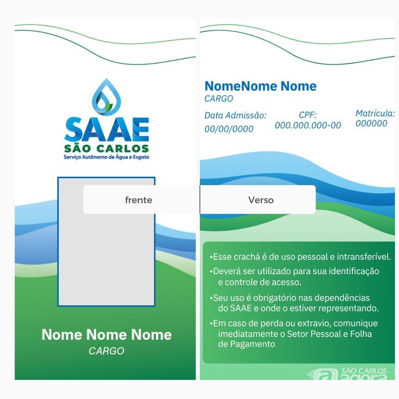 Servidores do SAAE recebem novos crachás de identificação funcional -