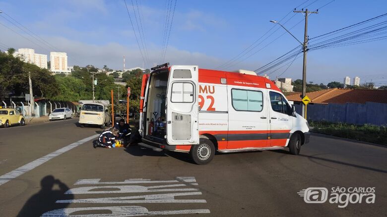 Local da colisão - Crédito: Maycon