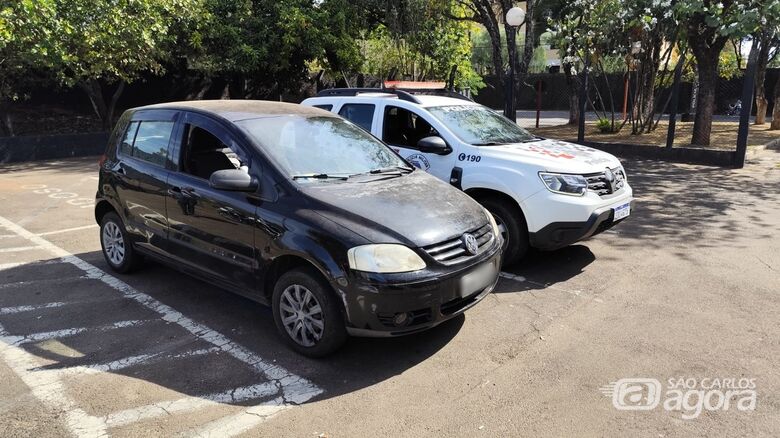 VW Fox que foi recuperado - Crédito: Maycon Maximino
