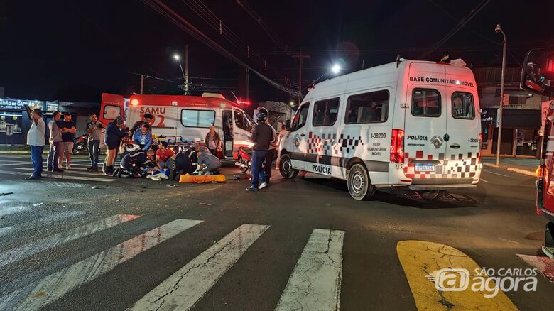 Local da colisão - Crédito: Maycon Maximino