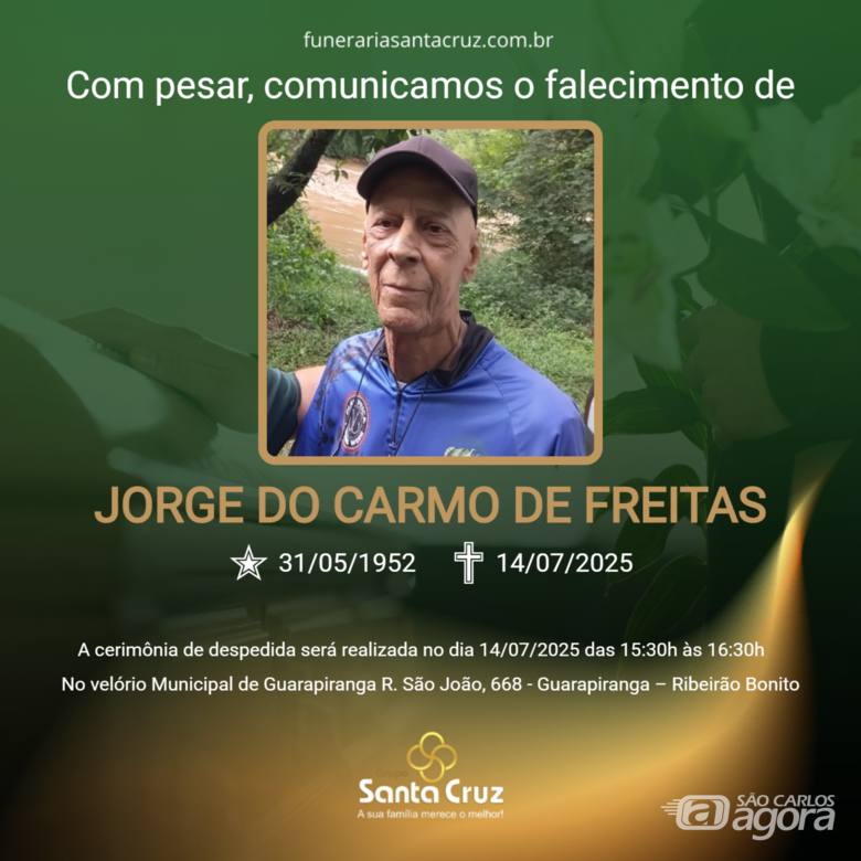 Grupo Santa Cruz informa nota de falecimento -
