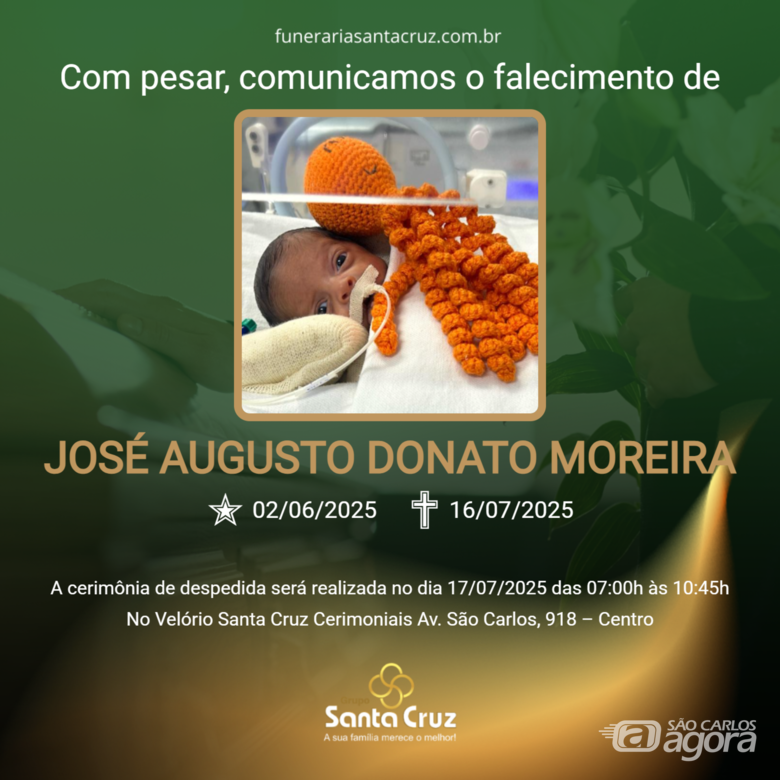 Grupo Santa Cruz informa notas de falecimento -