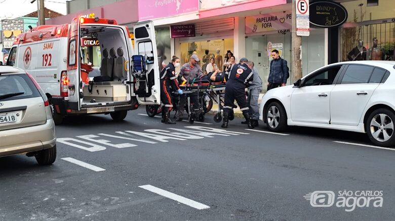 Local da colisão  - Crédito: Maycon Maximino 