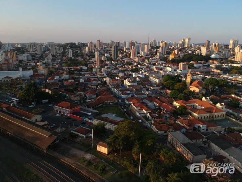 Centro de São Carlos - Crédito: divulgação/ACISC