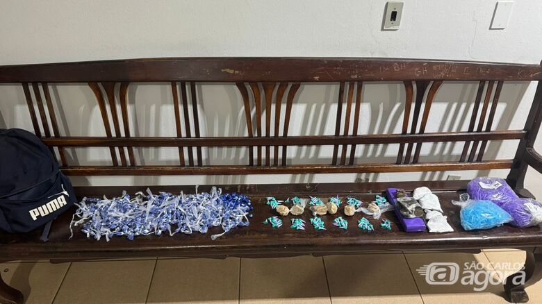 Droga apreendida  - Crédito: Maycon Maximino 