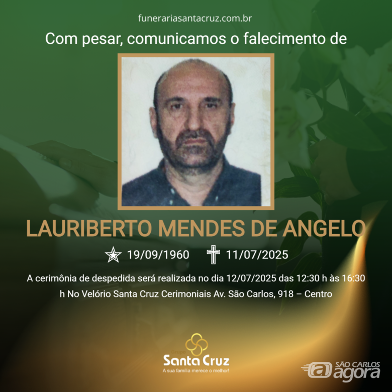 Grupo Santa Cruz informa notas de falecimento -