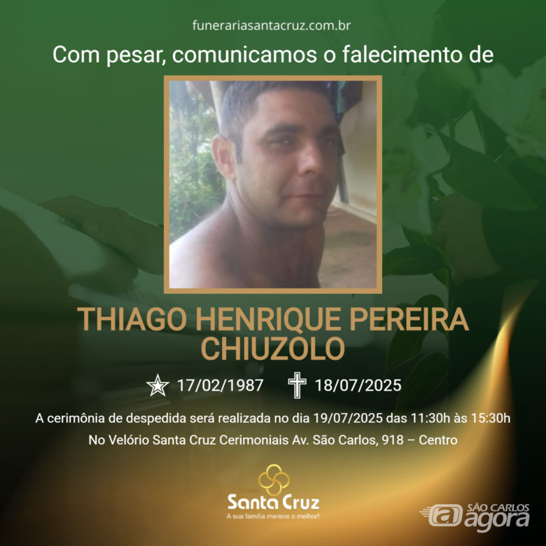Grupo Santa Cruz informa notas de falecimento -