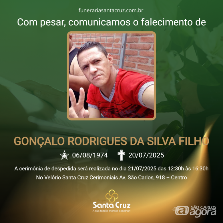 Grupo Santa Cruz informa notas de falecimento  - 