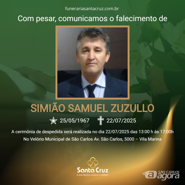 Grupo Santa Cruz informa nota de falecimento  - 