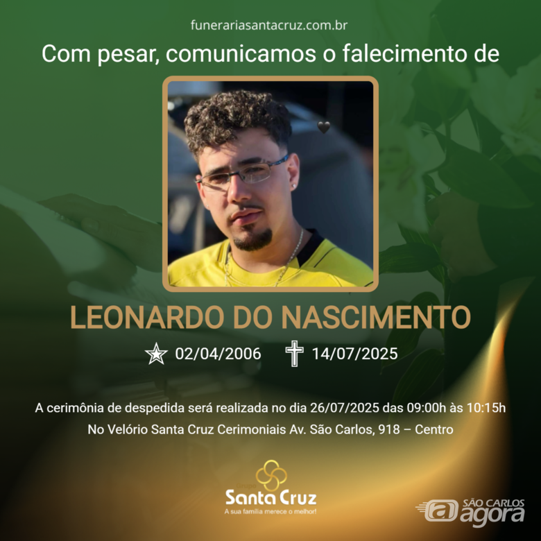 Grupo Santa Cruz informa nota de falecimento -