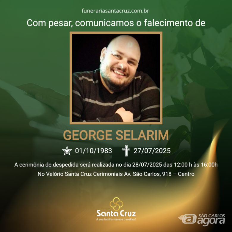 Grupo Santa Cruz informa notas de falecimento -