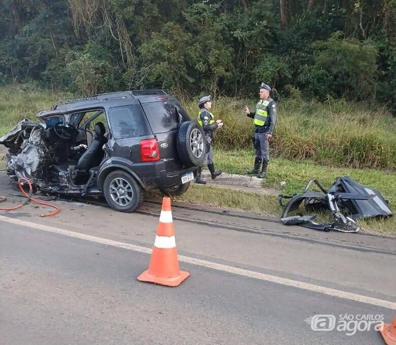 Motorista morre em colisão frontal com caminhão na SP-225 - Crédito: O Pirassununguense
