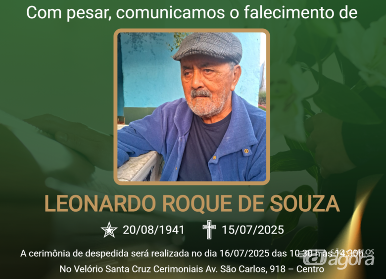 Grupo Santa Cruz informa notas de falecimento e convite de missa -