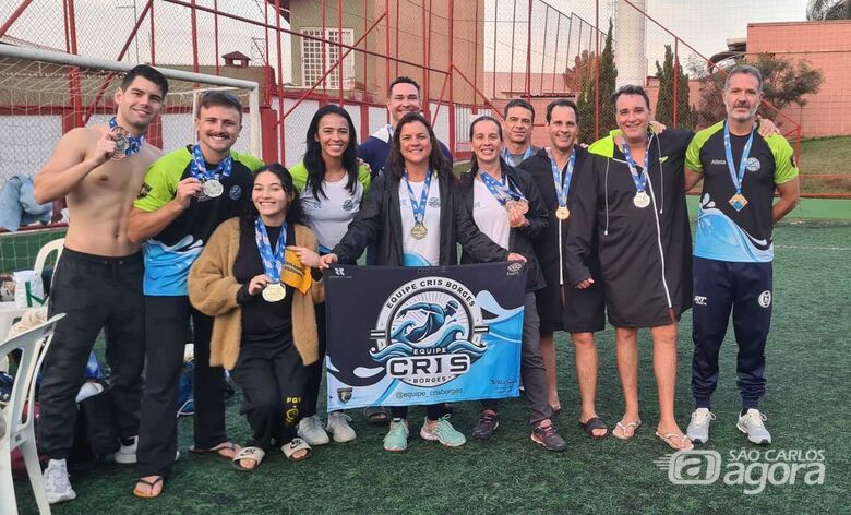 Legenda: Integrantes da Equipe Cris Borges de São Carlos mostraram a força do esporte amador. -