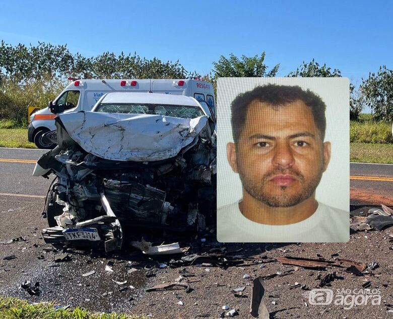 Carro Que Cacildo Conduzia Destruído Na Colisão - Crédito: Foto: Flavio Fernandes/São Carlos Agora