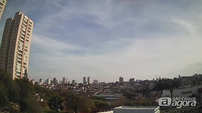 Sábado começou com algumas nuvens no céu - Crédito: SCA