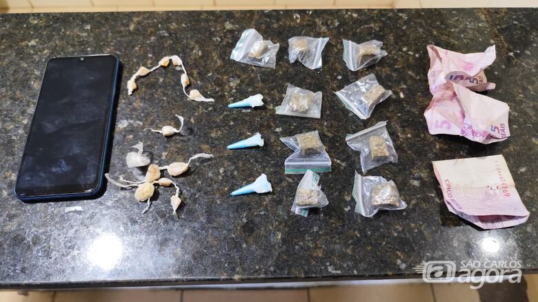 Polícia Militar prende jovem por tráfico de drogas no Santa Felícia - Crédito: Maycon Maximino