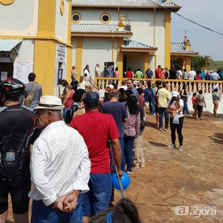 Público lota santuário durante comemorações do Dia de Nossa Senhora da Babilônia - Crédito: reprodução Facebook
