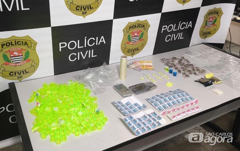 Operação Sete de Setembro: Polícia Civil prende jovem por tráfico de drogas em São Carlos - Crédito: Divulgação 