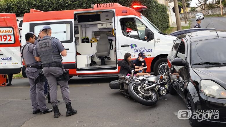 Local da colisão  - Crédito: Maycon Maximino 