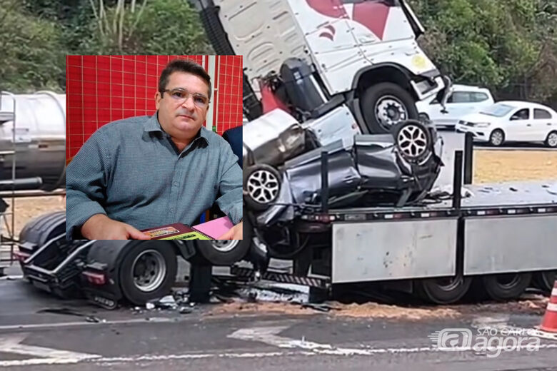 Advogado é a vítima fatal de engavetamento na Washington Luís  - Crédito: Gazeta do Interior 