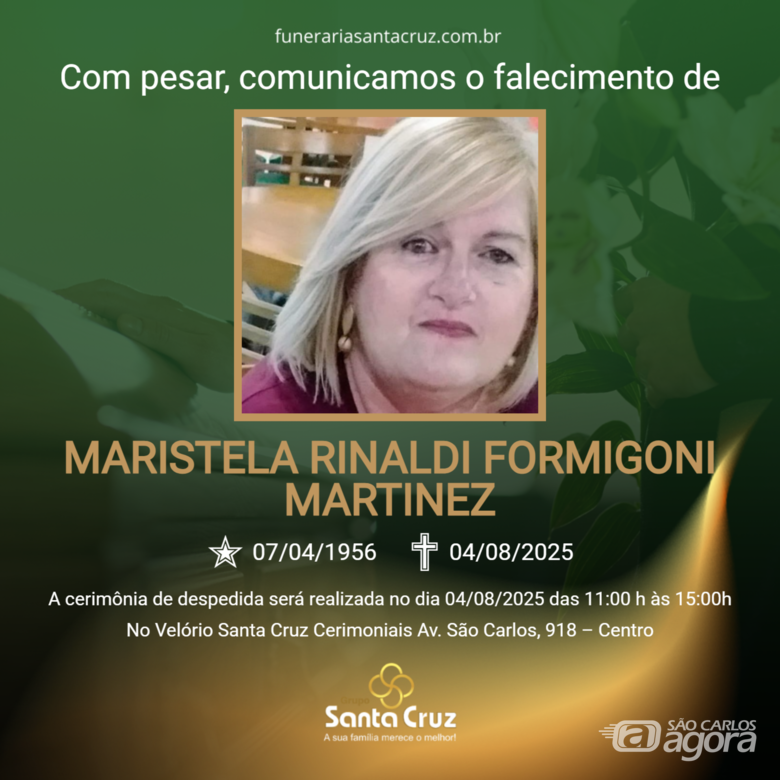 Grupo Santa Cruz informa nota de falecimento - 