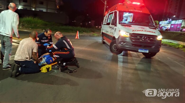 Jovem é atropelada enquanto atravessava faixa de pedestres na Vila Lutfala - Crédito: Maycon Maximino