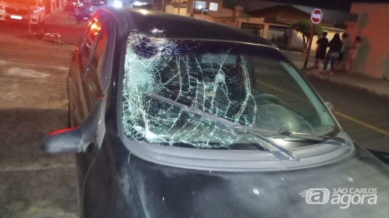 Ciclista fica em estado grave após acidente no Jardim Mariana, em Ibaté - Crédito: Maycon Maximino 