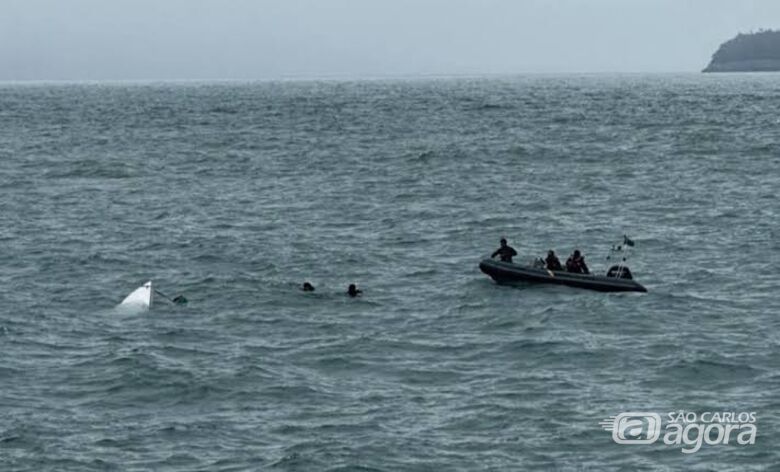 GBMar encontra mais um corpo após naufrágio de lancha no litoral de SP - Crédito: Divulgação 