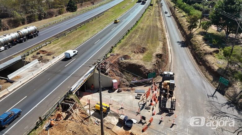 Viadutos em São Carlos serão liberados no início de setembro -