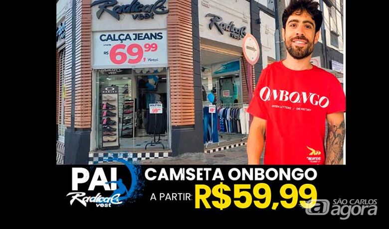 Radical Vest anuncia: presentes de Dia dos Pais: camisetas Onbongo a partir de R$59,99 - 